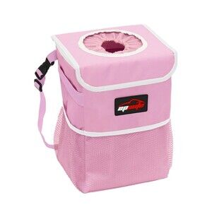 EPAuto Car Trash Can with Lid and Storage Pockets, 2.5 Gallon Leakproof NWOT